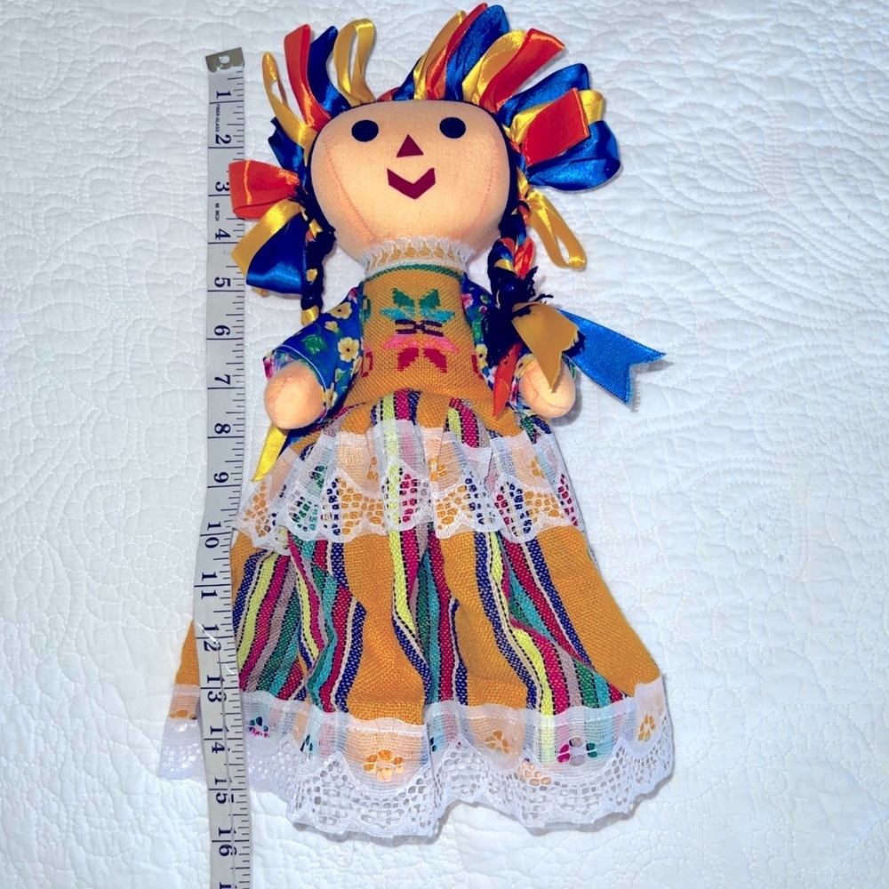 MARÍA LELE DOLL AUTHENTIC MEXICAN DOLL 15” MULTI COLOR - Picture 4 of 8